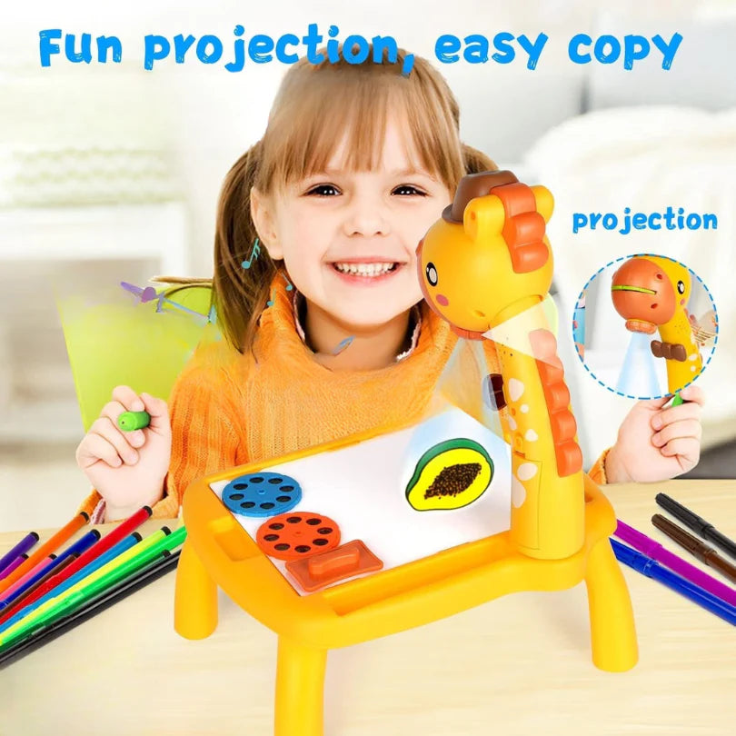 🌟Kids LED Drawing Projector Table طاولة الرسم التعليمية للأطفال 🖍️