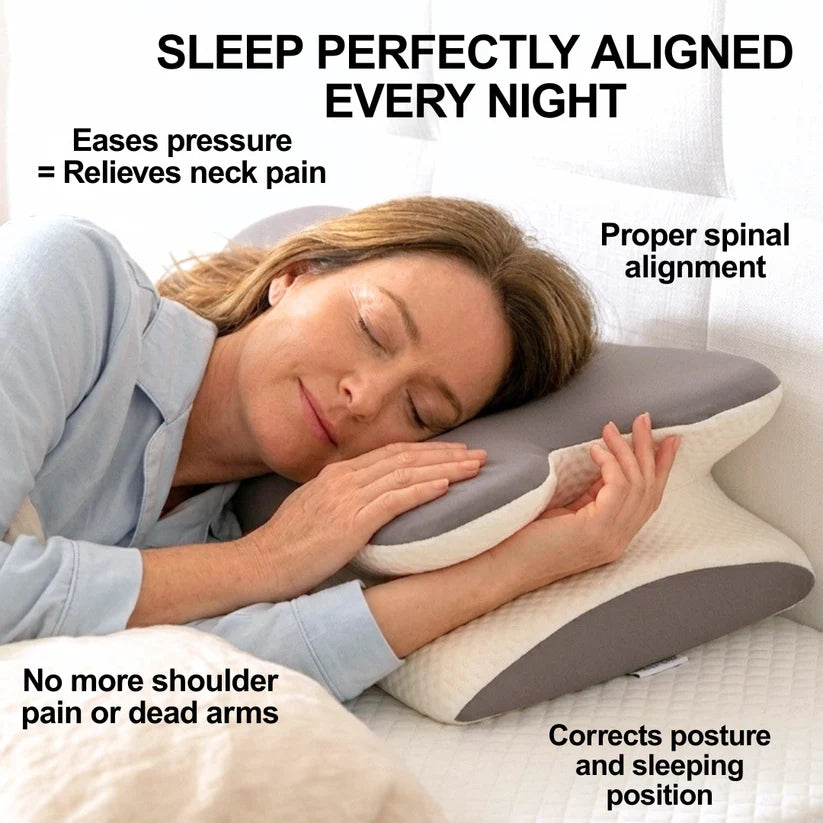 Orthopedic Ergonomic Butterfly Memory Foam Pillow