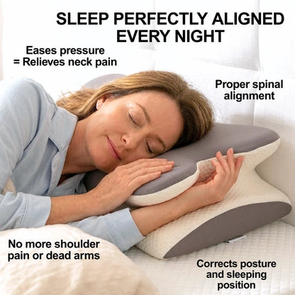 Orthopedic Ergonomic Butterfly Memory Foam Pillow