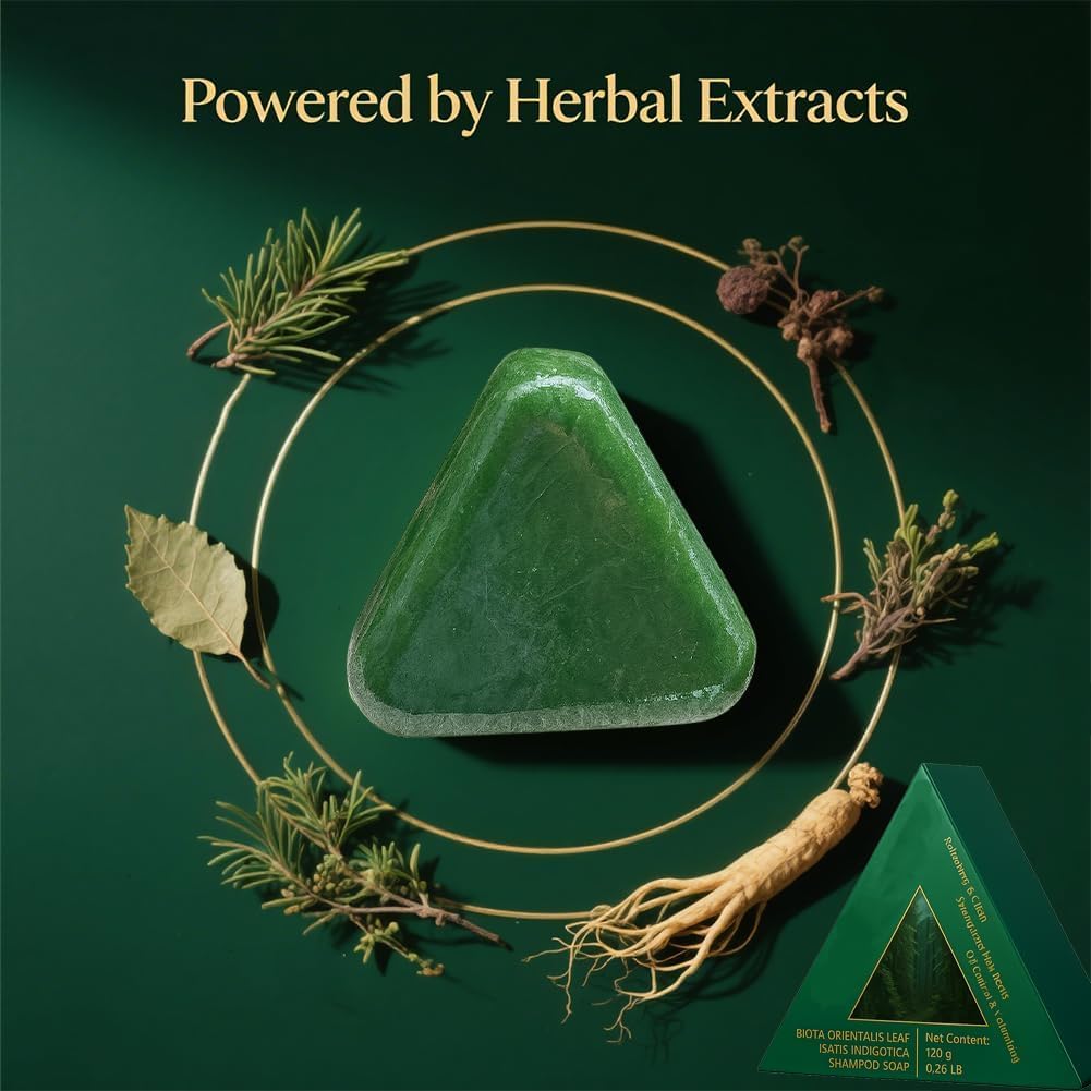 🌿 Nature Herbal Triangle Soap Bar – Free Shipping 🚚