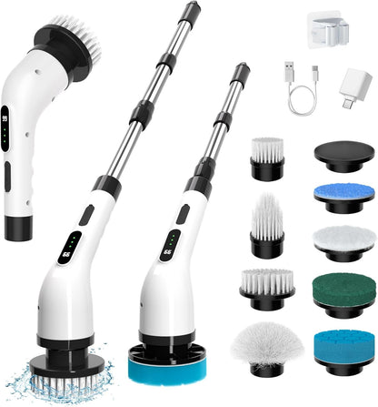 ✨ 9 in 1 Electric Spin Scrubber — Clean Smarter, Not Harder - ودّع فرك التنظيف المتعب 🧼