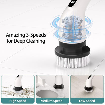 ✨ 9 in 1 Electric Spin Scrubber — Clean Smarter, Not Harder - ودّع فرك التنظيف المتعب 🧼