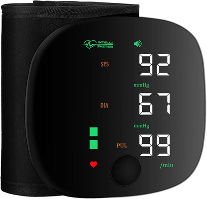 Wrist Blood Pressure Monitor, LED Display, Health Tracking