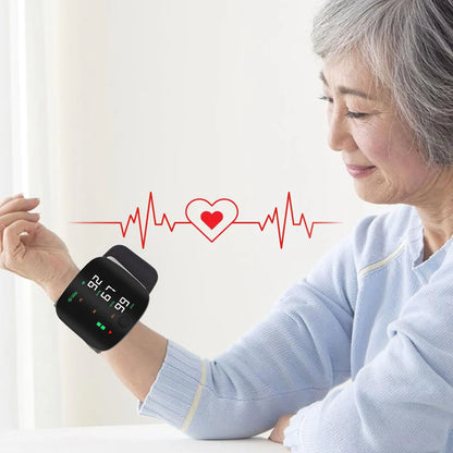 Wrist Blood Pressure Monitor, LED Display, Health Tracking