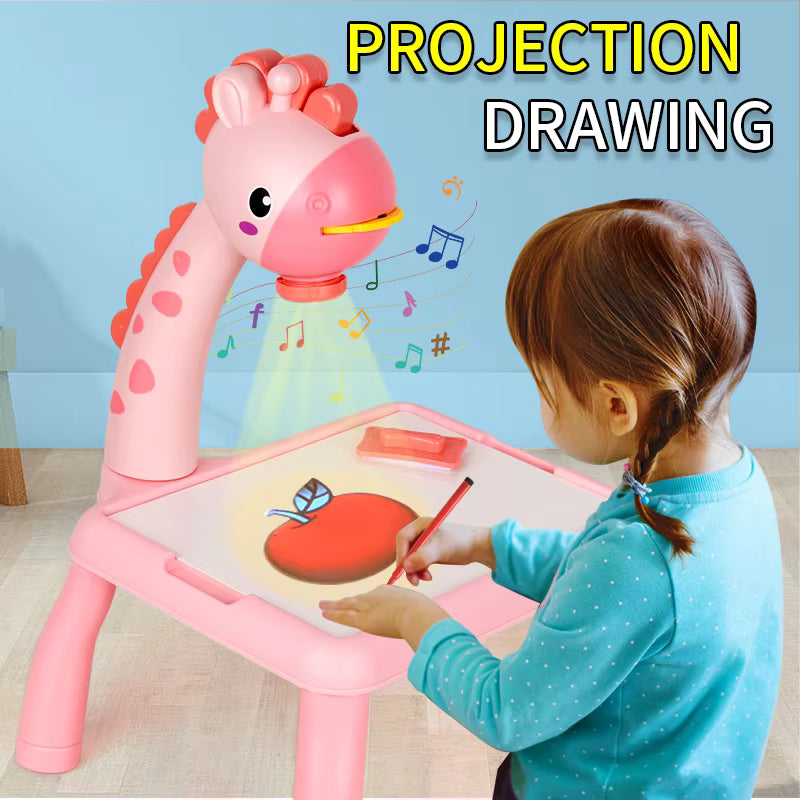 🌟Kids LED Drawing Projector Table طاولة الرسم التعليمية للأطفال 🖍️
