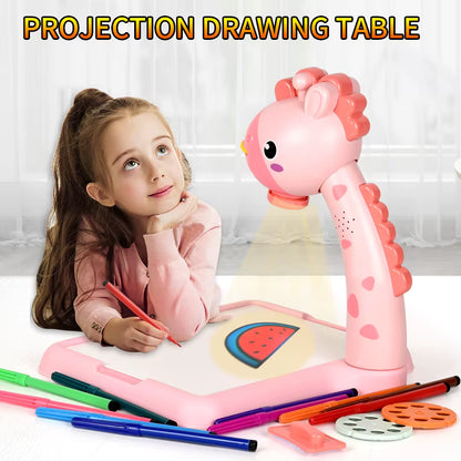🌟Kids LED Drawing Projector Table طاولة الرسم التعليمية للأطفال 🖍️