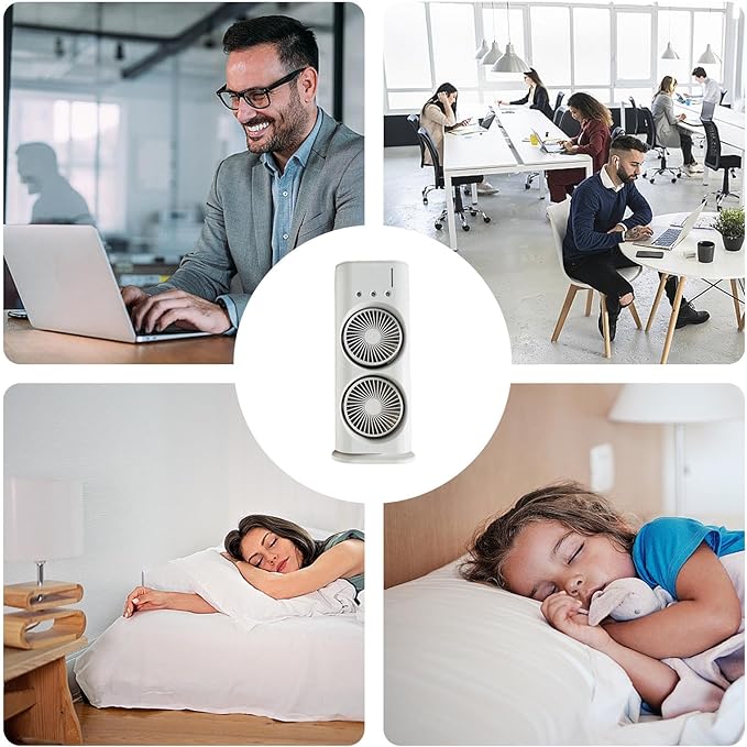 Double Ended Spray Fan – USB Rechargeable Portable Cooling Fan