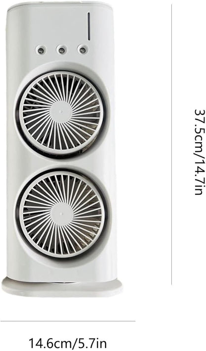 Double Ended Spray Fan – USB Rechargeable Portable Cooling Fan