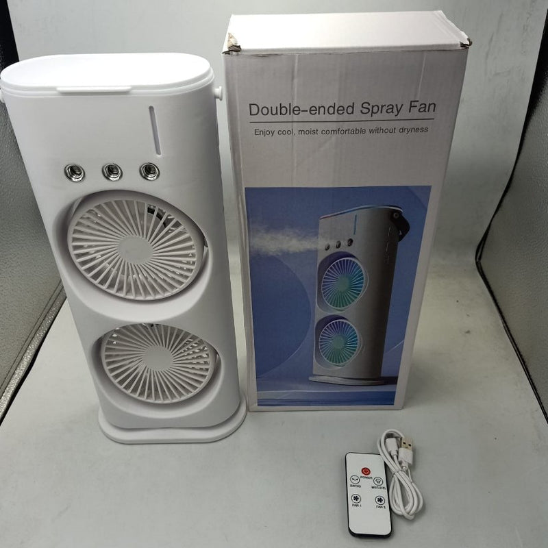 Double Ended Spray Fan – USB Rechargeable Portable Cooling Fan